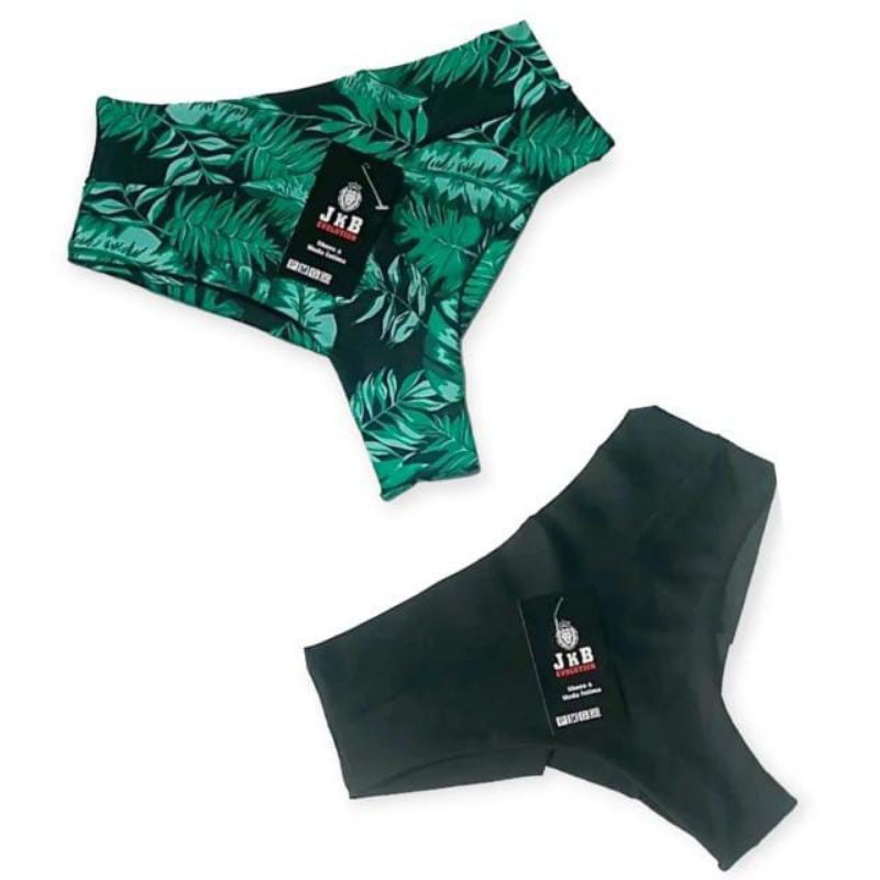Kit c 2 Calcinha Biquíni Hot Paint Cós Alto Fio Duplo a mais Vendida