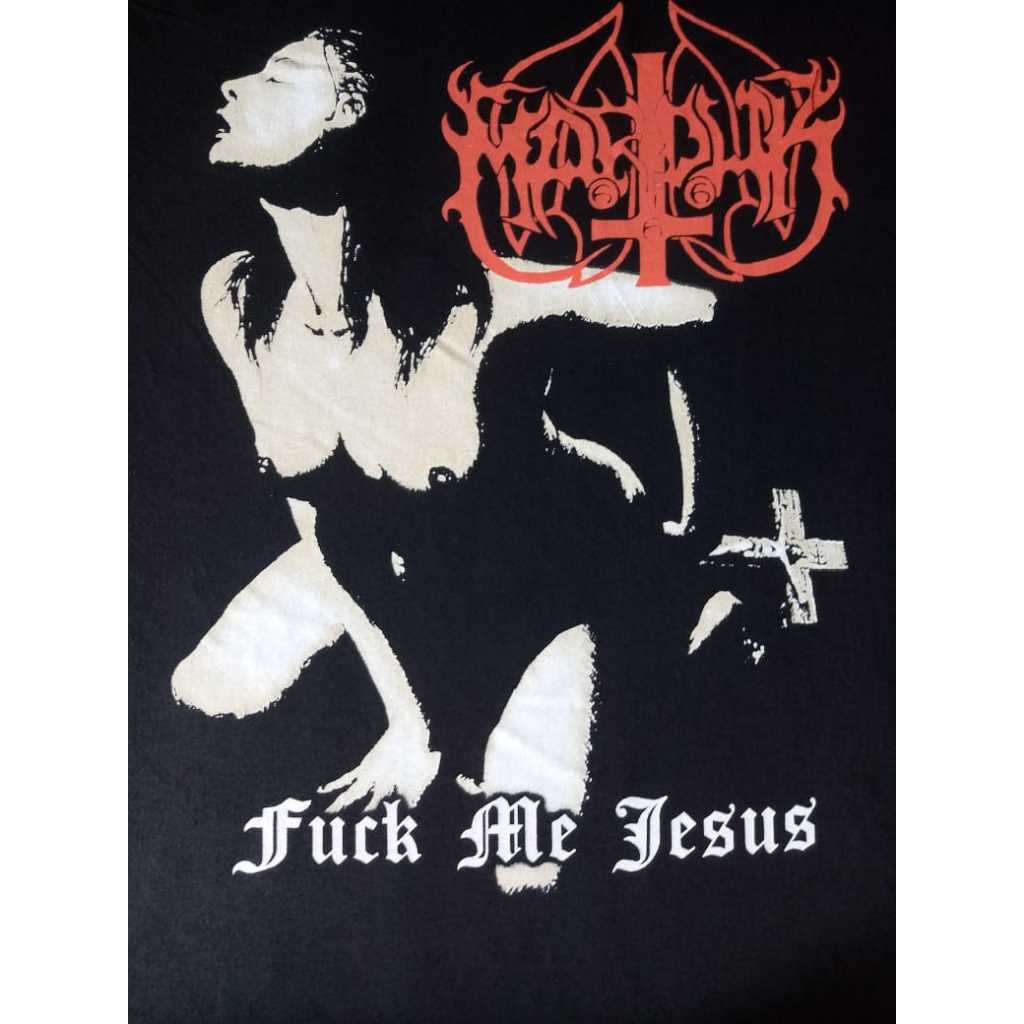 Camiseta Marduk Fuck Me Jesus 100 algodão Unissex metal Shopee Brasil