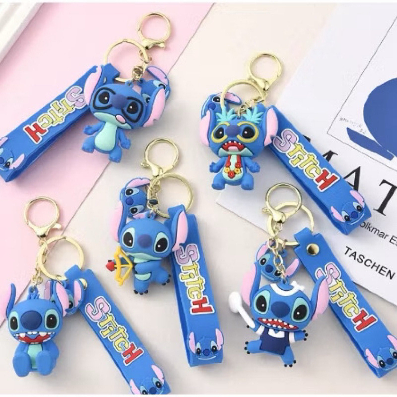 Chaveiro Stitch 3d Cordao Lembrancinhas E Presente Angel E Stitch