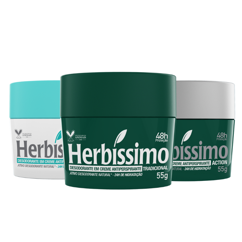 Kit Desodorante Creme Antitranspirante Tradicional Action E Neutro