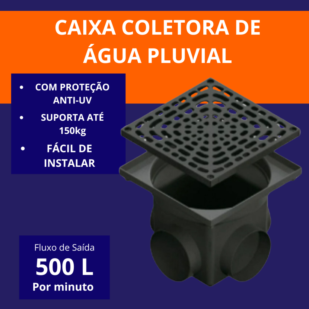 Caixa Coletora Gua Pluvial Passagem Esgoto Shopee Brasil