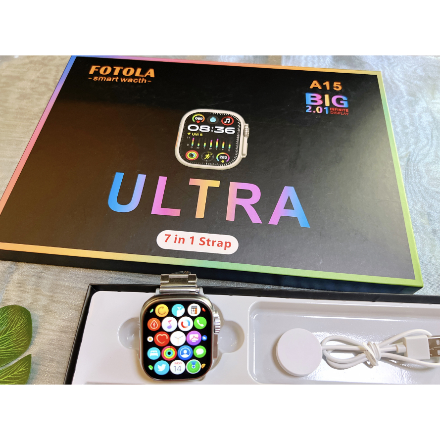 Rel Gio Inteligente Smartwatch A Ultra Pulseiras Fotola Big