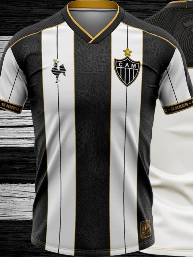 Nova Camisa Do Galo Manto Da Massa Torcedores Do Atl Tico