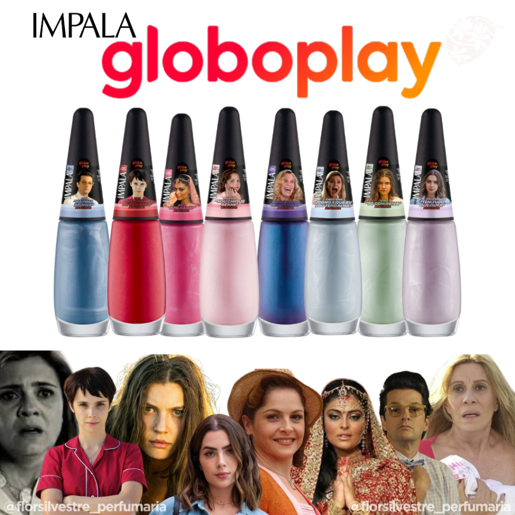 Kit Esmaltes Impala Globoplay Cole O Cores Lan Amento Shopee