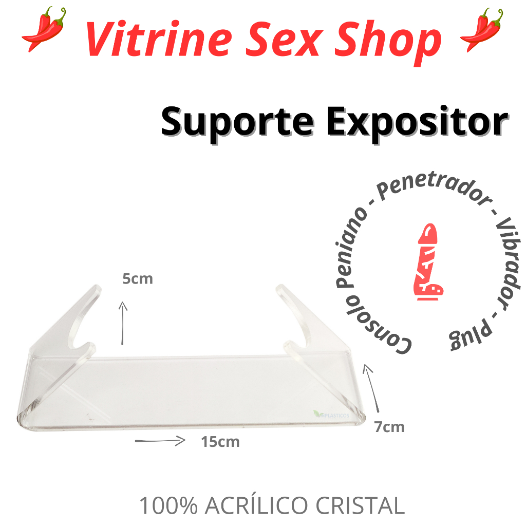 Suporte Expositor Genital Masculino Sex Shop em Acrílico 5 Cm Shopee