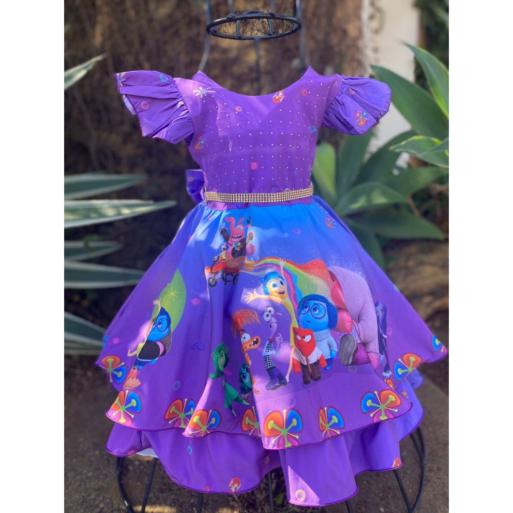 VESTIDO INFANTIL DIVERTIDA MENTE FANTASIA DIVERTIDAMENTE Shopee Brasil