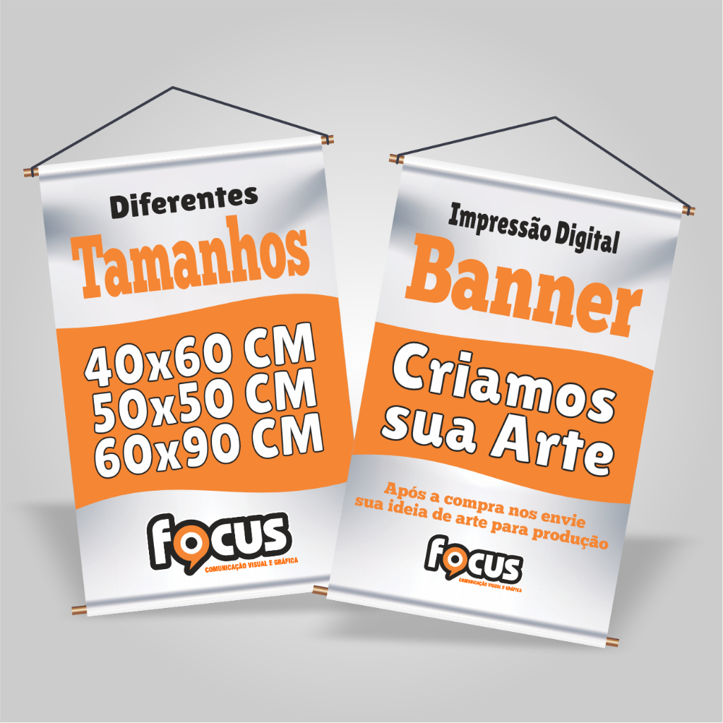 Faixa Em Lona Personalizada Banner Tamanhos Variados Arte Inclusa