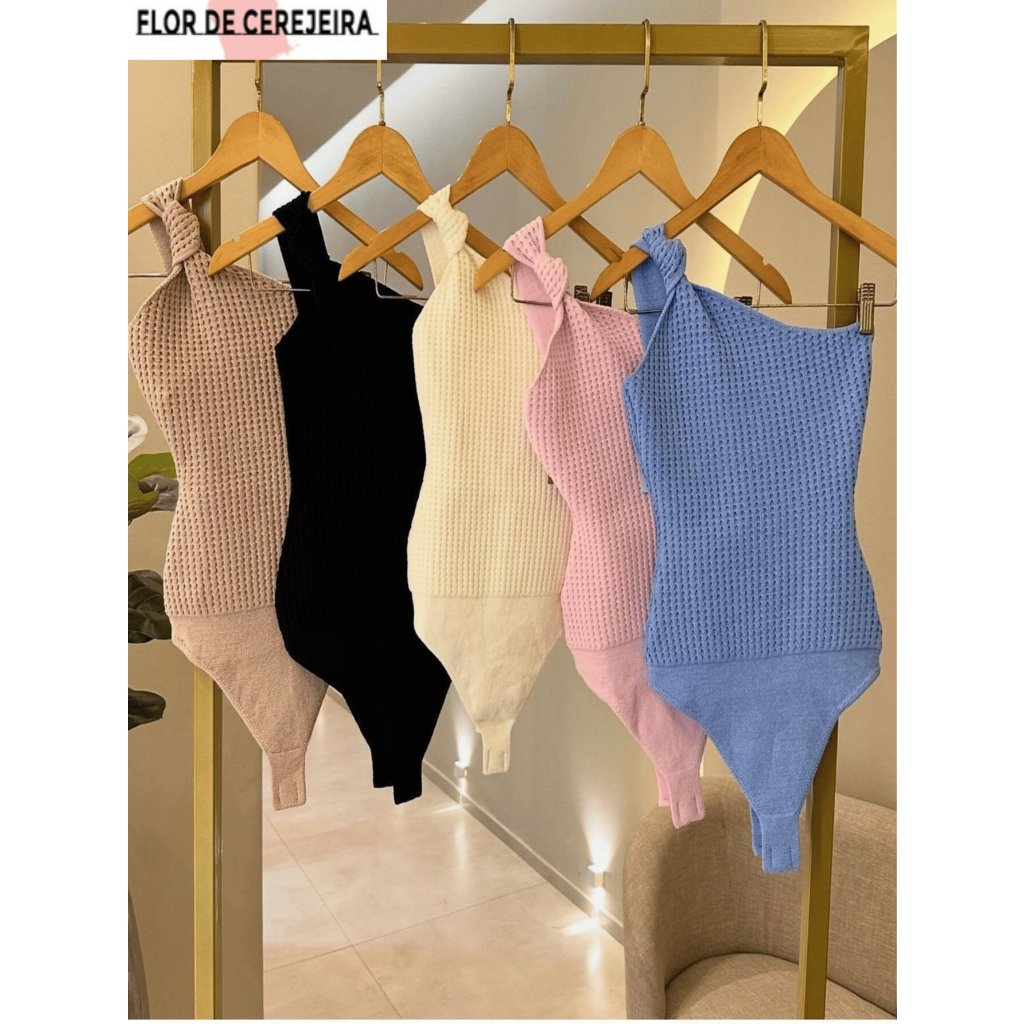 Body Feminino Modal Um Ombro S Manga Nula Shopee Brasil