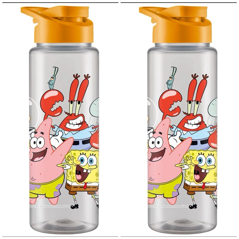 Garrafa Squeeze Plastico Infantil Crian A Menino Menina Personagem Bob