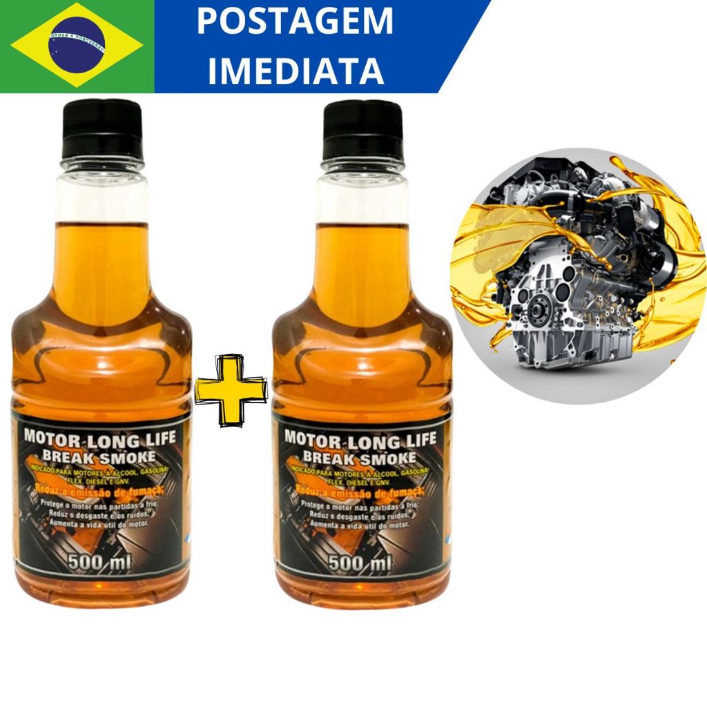 Kit Aditivo Para Leo Anti Fuma A No Smoke Vida Longa Para Motor