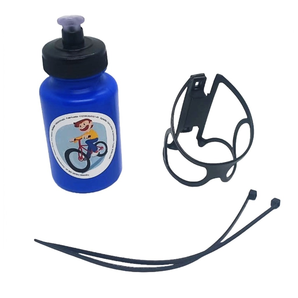 Kit Bike Infantil Buzina Manopla Garrafa Adesivo Aro 16 Homem Aranha Hot Wheels Carros Stitch