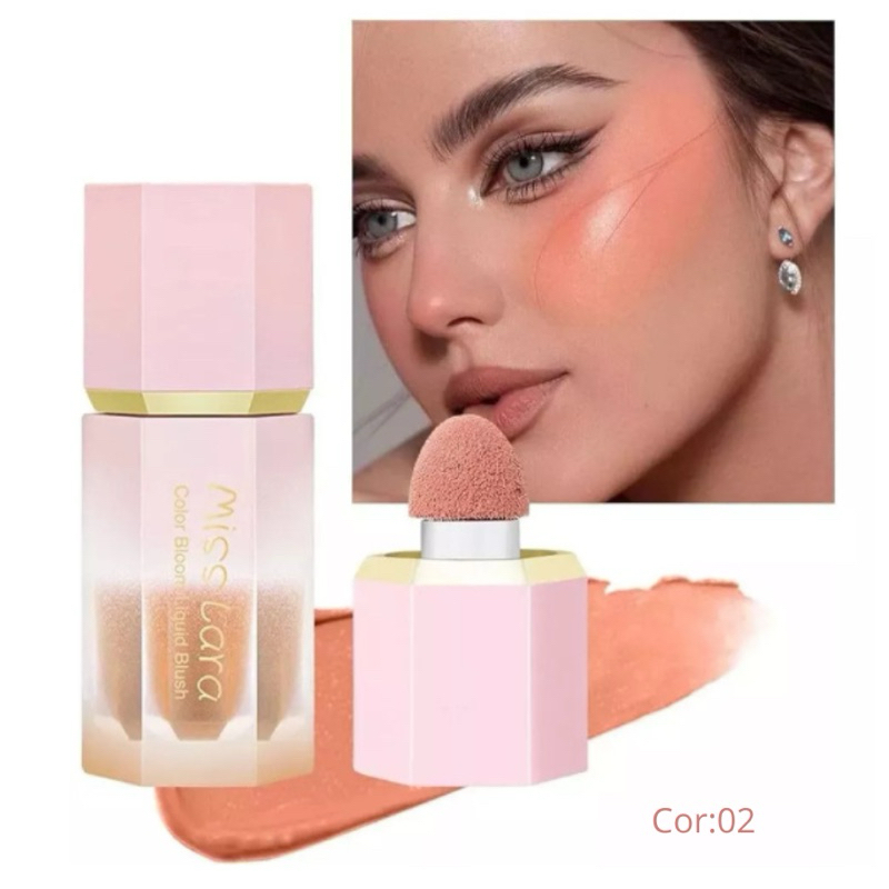 Blush Líquido Cremoso dupe Sheglam SHEIN Maquiagem Natural Blush