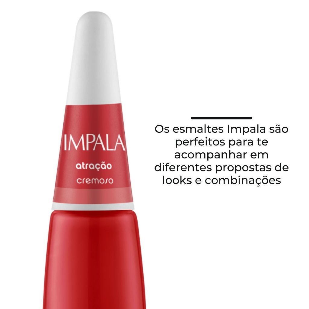 Kit Esmaltes Impala Cores Vermelhas Atacado Manicure Esmalte