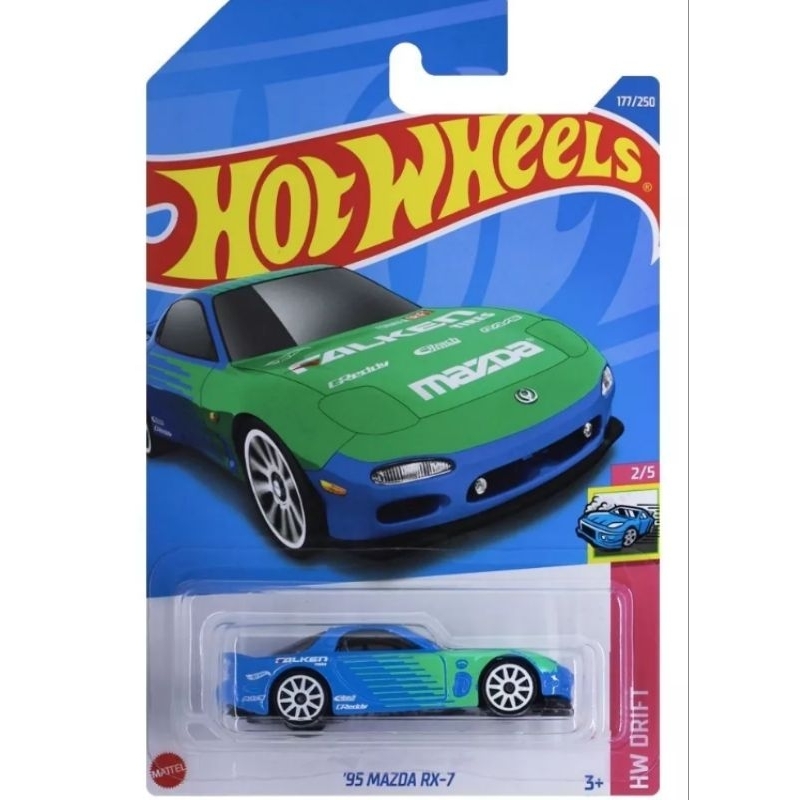 Carrinho Hot Wheels Mazda Rx Falken Azul Shopee Brasil