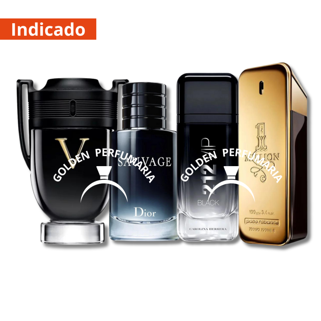 Kit 4 Perfumes Masculinos Importados Melhor Qualidade Envio Imediato