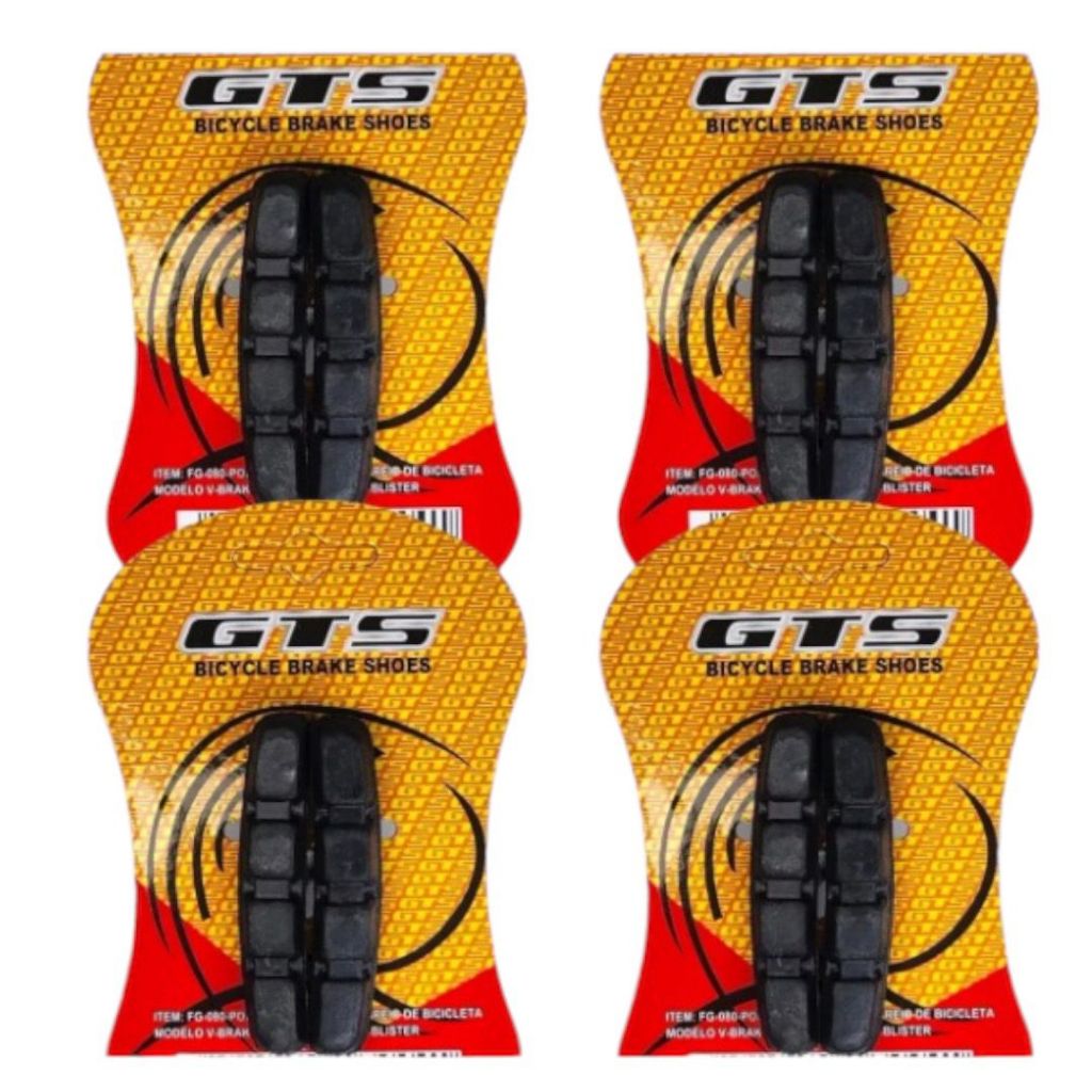 4 Pares De Sapata Pastilha Orbital Gts 70mm Para Bike Bicicleta De