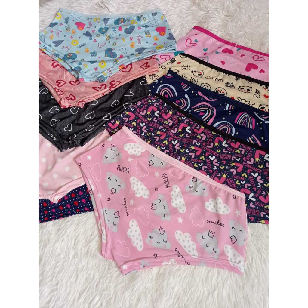 Kit Shortinho Conforto Estilo Cueca Feminina Adulta Não Marca Lingerie Confortável Para Dormir
