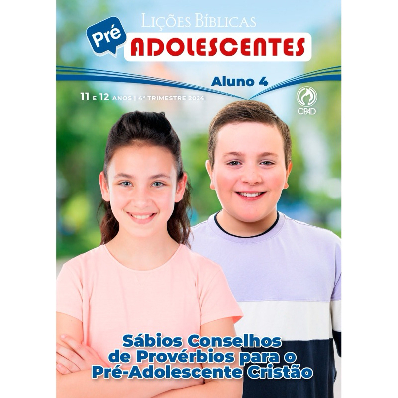 Revista lições Bíblicas Aluno Pré adolescentes 4tr 2024 Shopee Brasil