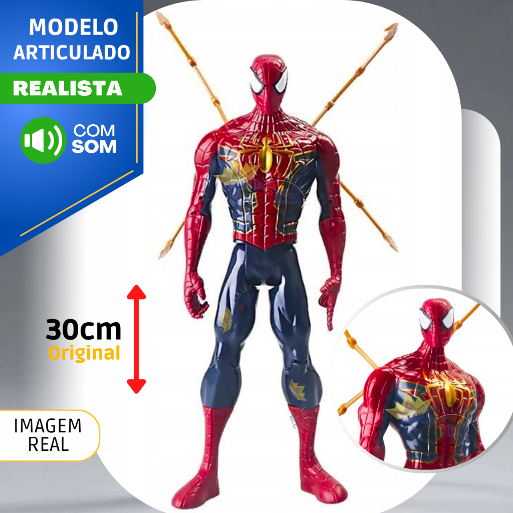 Boneco Homem Aranha Garra Articulado Cm Spider Man Morte S Bita