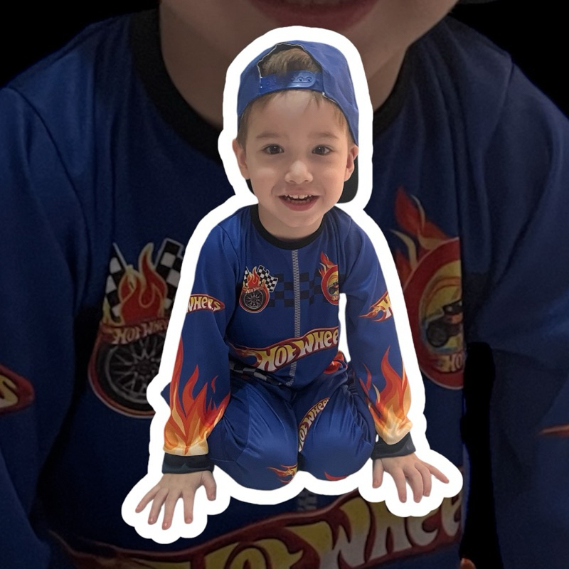 Fantasia Roupa Infantil Hot Wheels Boné Carros Piloto Shopee Brasil