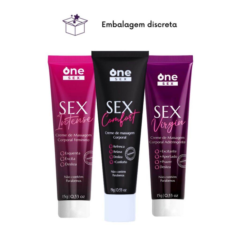 Kit Sex Intense Creme Massageador Feminino Sex Comfort Creme