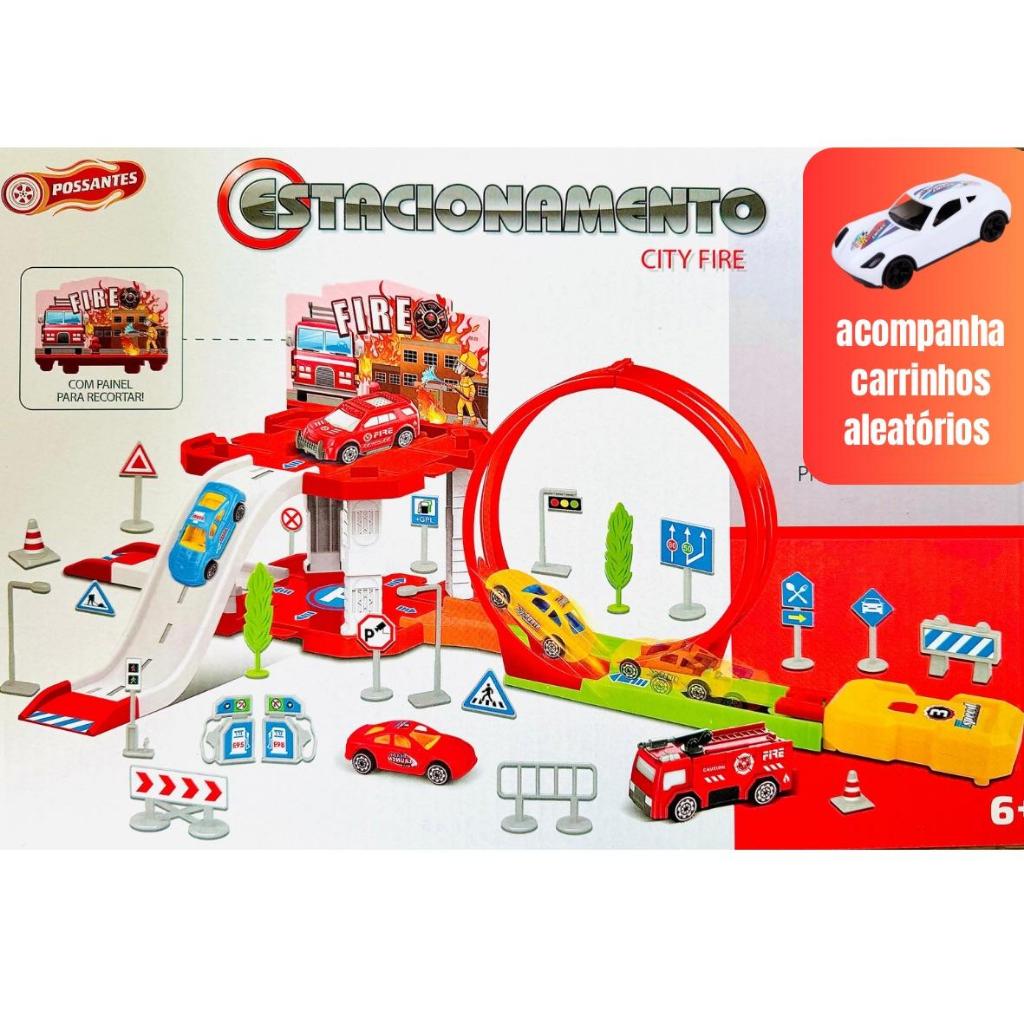Pista De Carrinho Hot Wheels E Brinquedo De Corrida Infantil