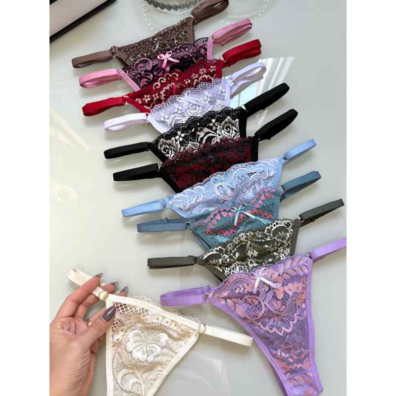 Calcinhas Em Renda Fio Dental Sexy Lingerie Feminina Sensual Moda