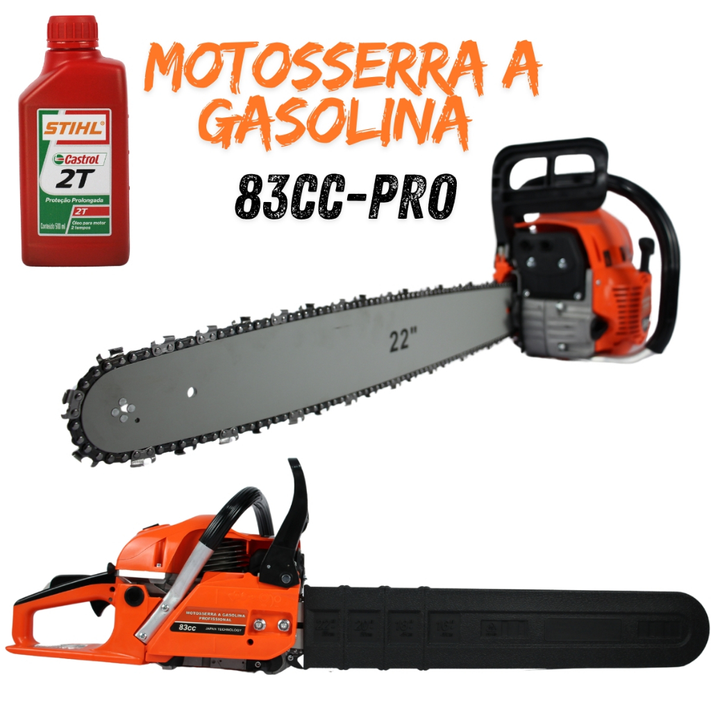 Motosserra A Gasolina Profissional 83cc Moto Serra Motoserra 3 5HP