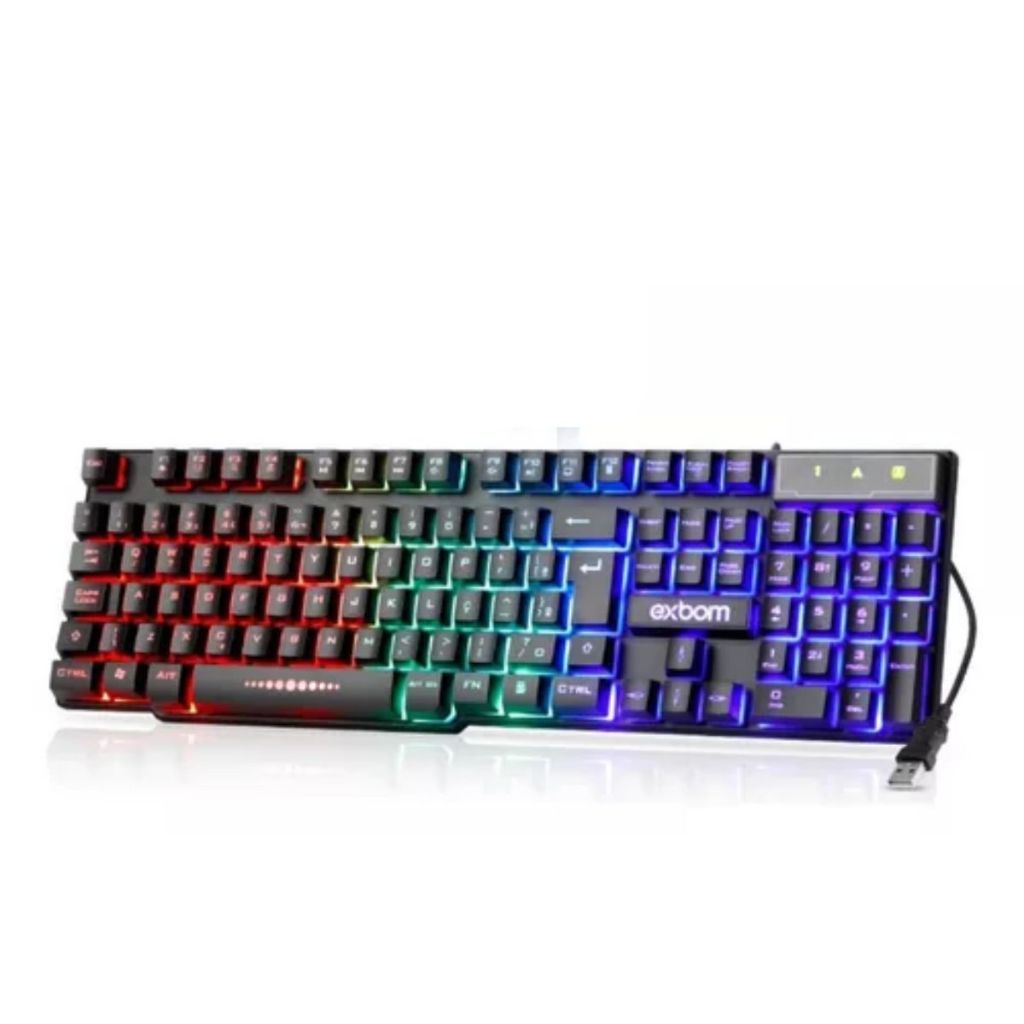 Teclado Gamer Semi Mecânico Led Rgb Abnt2 Usb Pc Ps4 Xbox Shopee Brasil