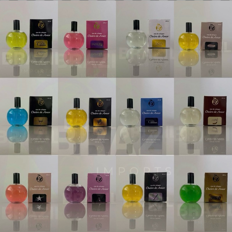 Kit Perfumes Cheiro De Amor Atacado Revenda Kit 12 Frascos 100 Ml