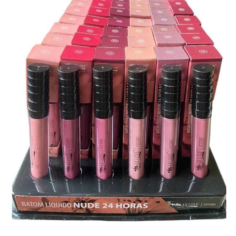 Batom L Quido Max Love Matte Nude Longa Dura O Shopee Brasil