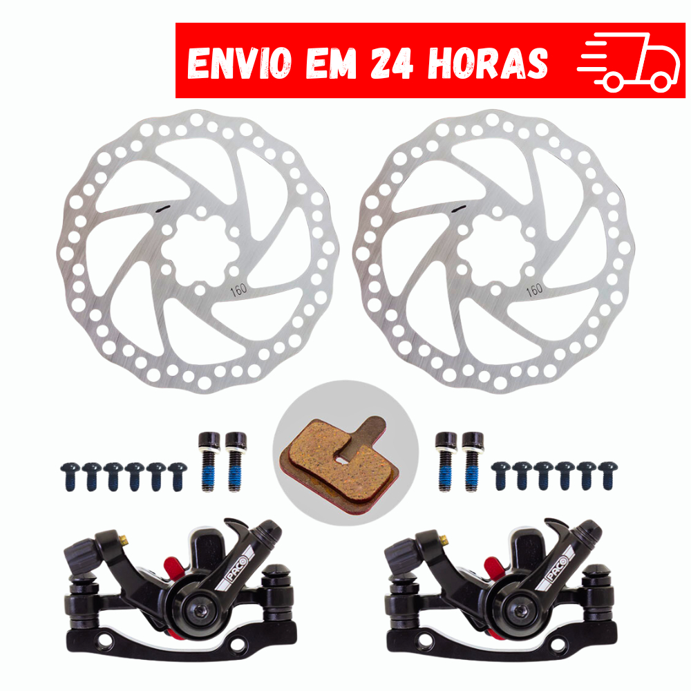 Kit Freio Disco Paco Bike Mec Nico Disco Pin A Rotor Completo