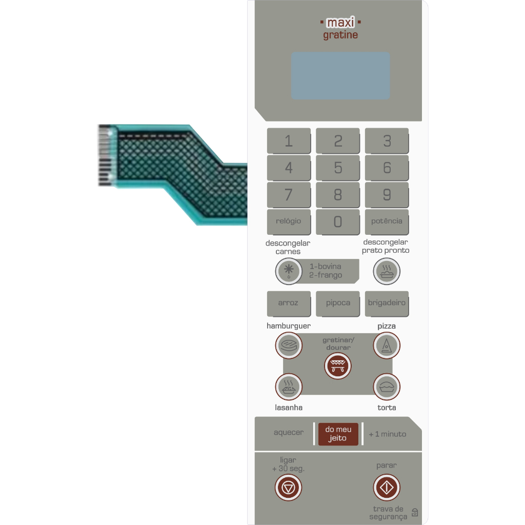 Teclado Membrana Micro Ondas Compat Vel C Bmg Brastemp Shopee Brasil