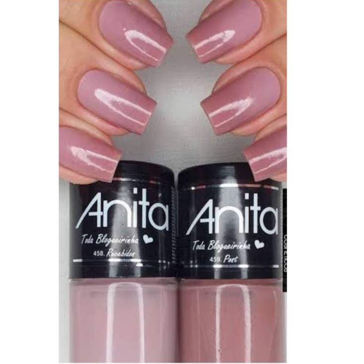 02 Esmaltes Anita Vegano Cremoso Nude Cores Post E Recebidos Shopee