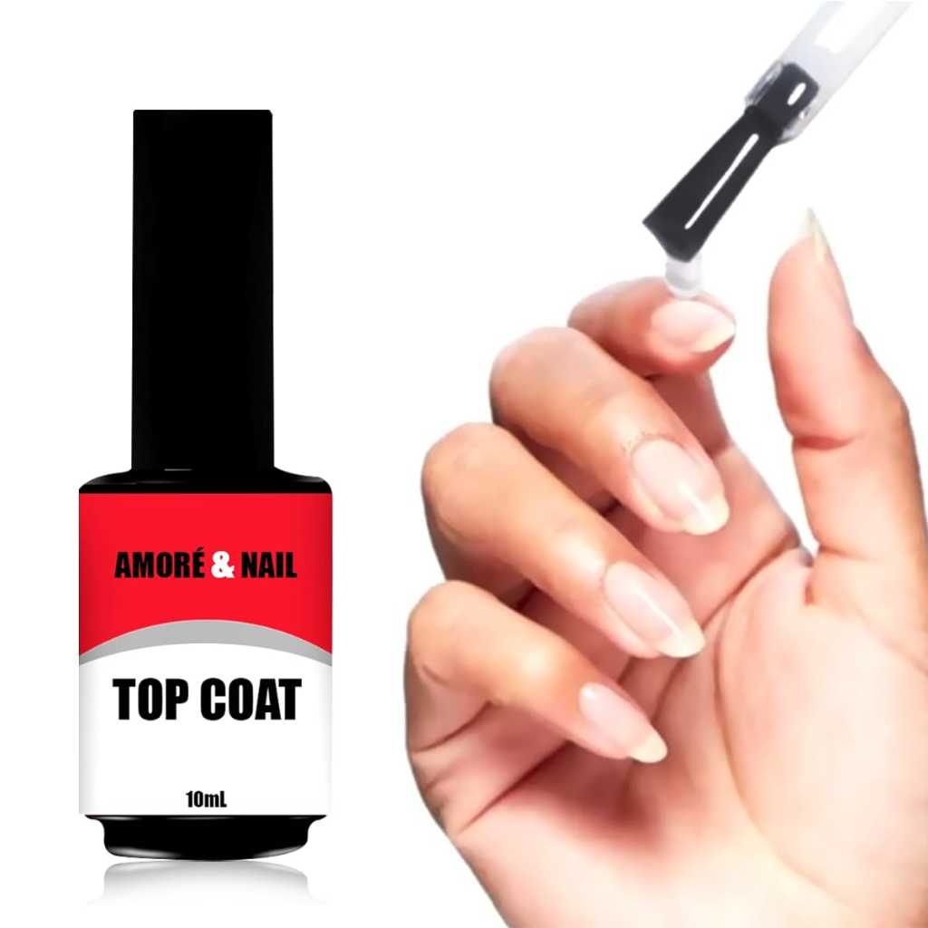 Top Coat Selante Alto Brilho Para Unhas De Gel Sal O Amor Nail Ml