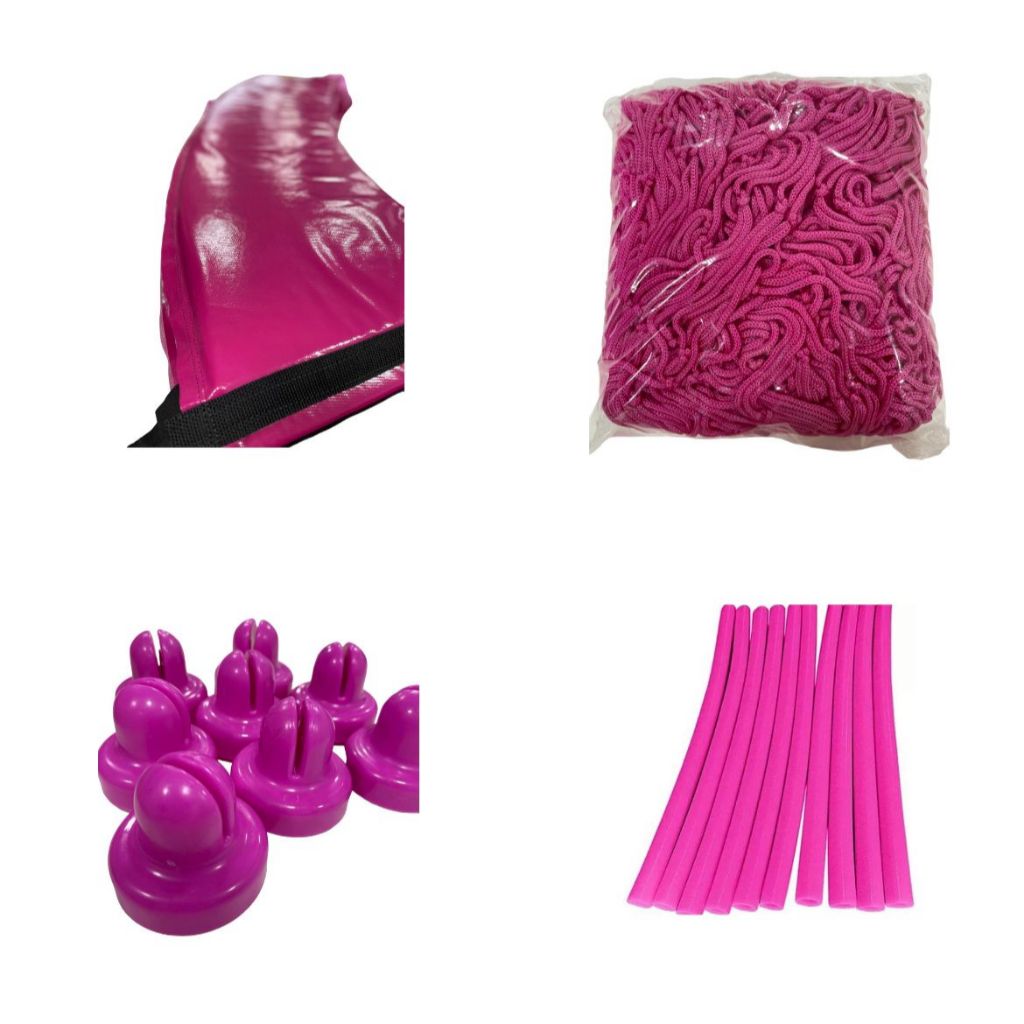 Kit Rede Protetor De Molas Isotubos Ponteiras Rosa Pink