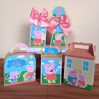 Kit Festa Personalizados Peppa Pig Lembrancinhas Caixinhas Para Festa