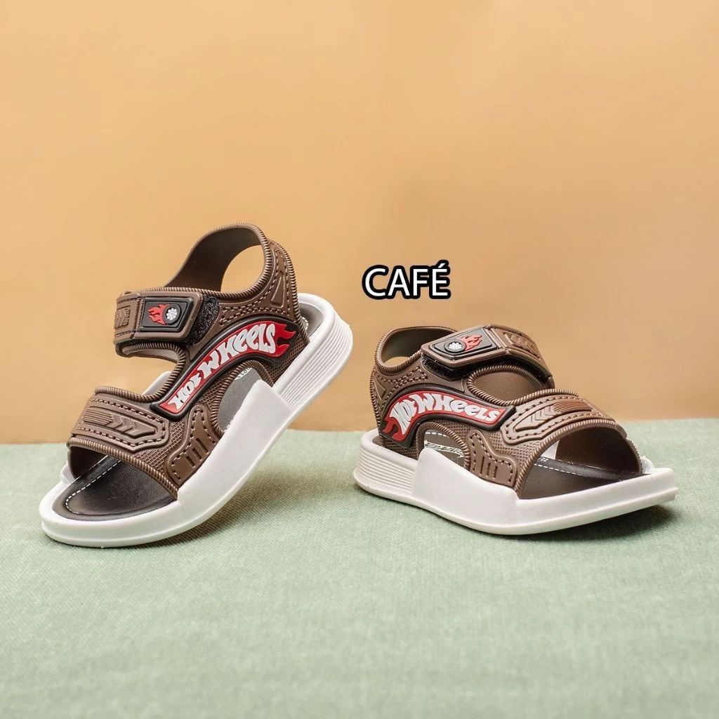 Sandália papete infantil e bebê sandália menino hot wheels velcro