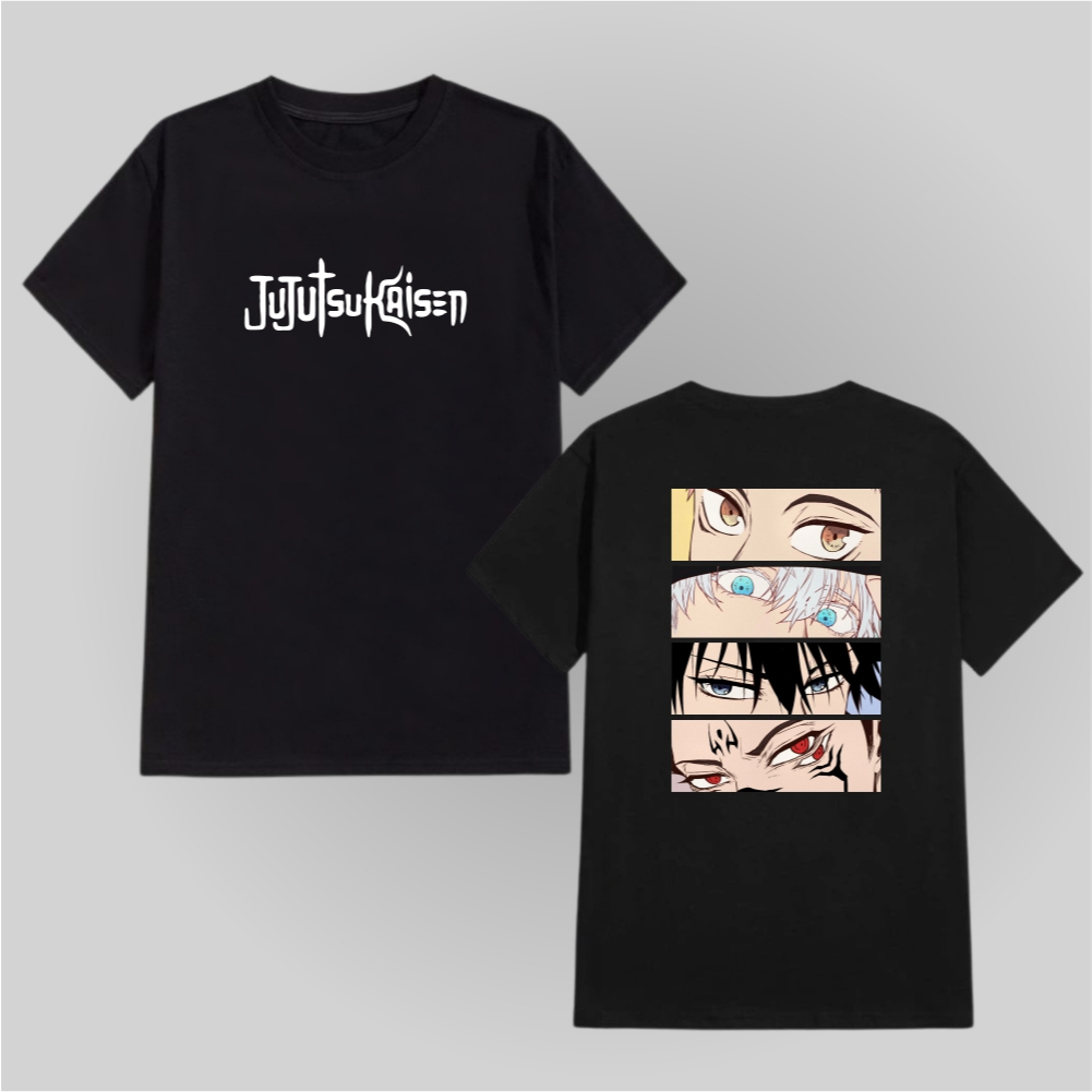 Camiseta Jujutsu Kaisen Itadori Yuji Sukuna Satoru Gojo Unissex