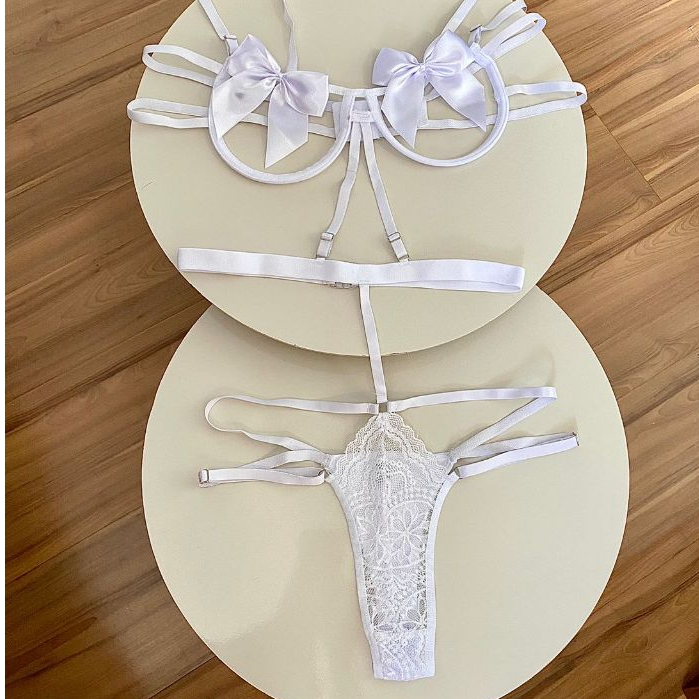 Body Lingerie Aro Laço Sexy Moda Feminina Body Sensual erotico langerie