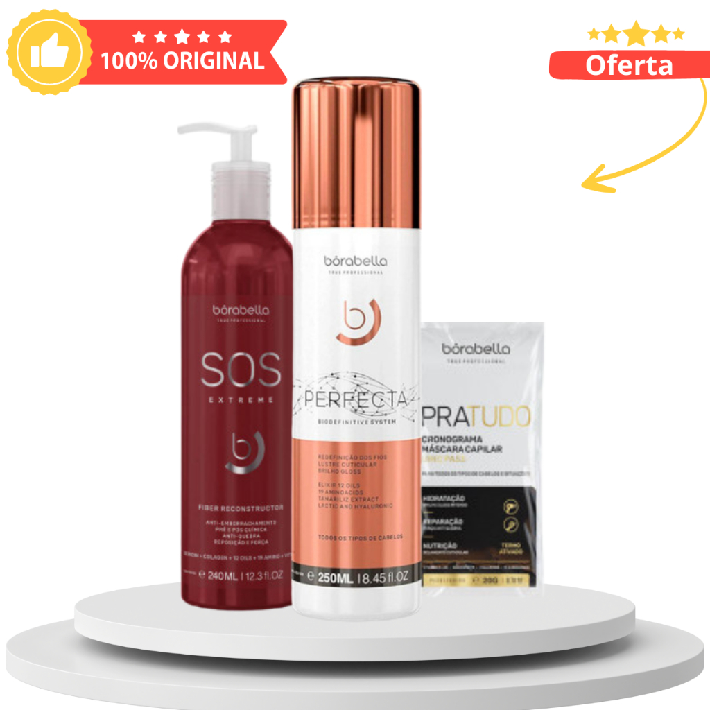 Borabella Progressiva Perfecta 250ml SOS Extreme 240ml Shopee Brasil