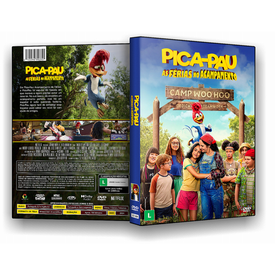 DVD Pica Pau As Férias no Acampamento 2024 DUB LEG Shopee Brasil