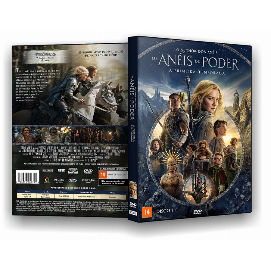 DVD O Senhor dos Anéis Os Anéis de Poder 1ªT 4 DISCOS Shopee Brasil