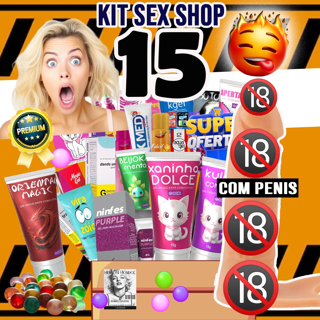 Kit Penis Silicone E Produtos Er Ticos Sex Shop Lubrificantes