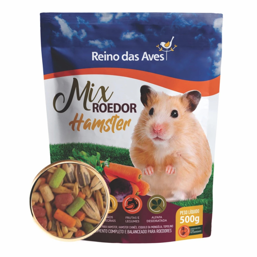 Hamster Gold Mix G Reino Das Aves Shopee Brasil