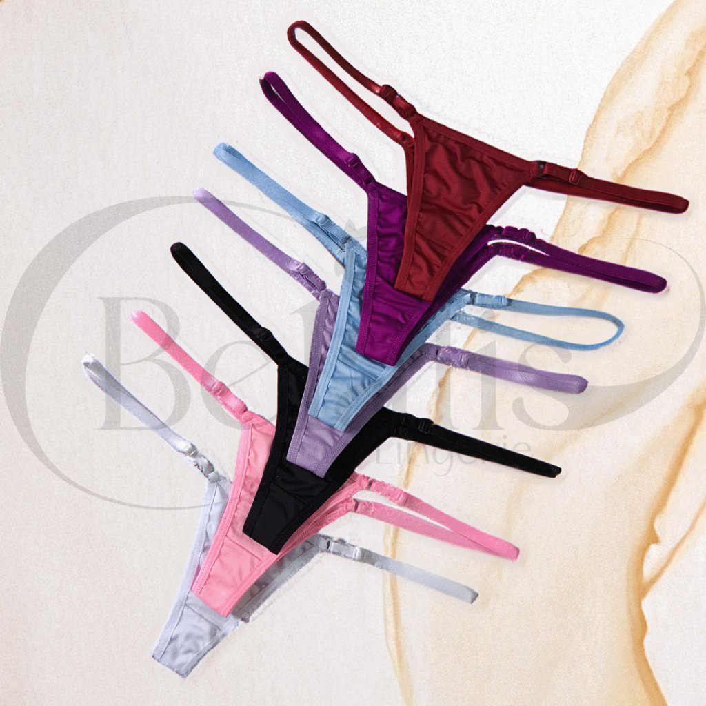 Kit 5 Calcinhas Fio Dental Regulagem Lingerie Sexy Shopee Brasil