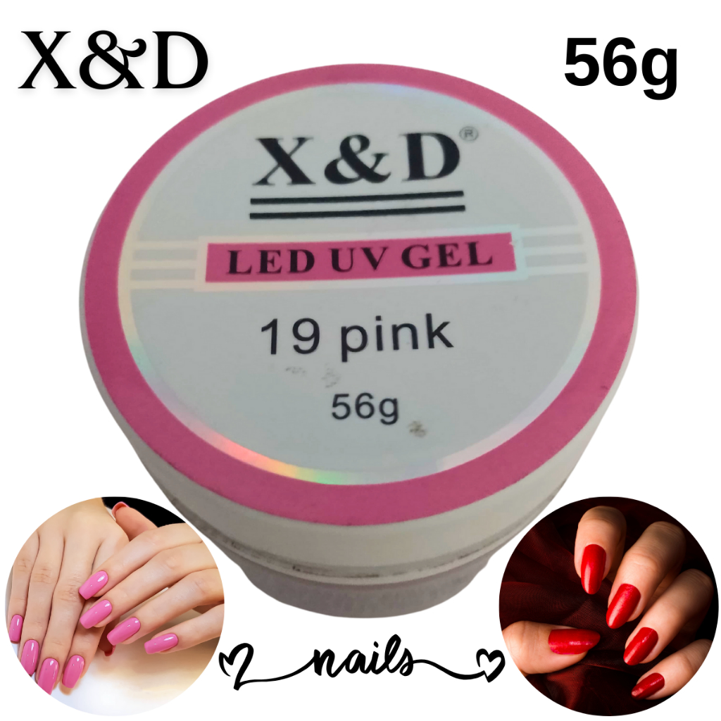 Gel X D 56g 19 Pink Led Uv 17 Nude Unhas Nail Para Alongamento Shopee