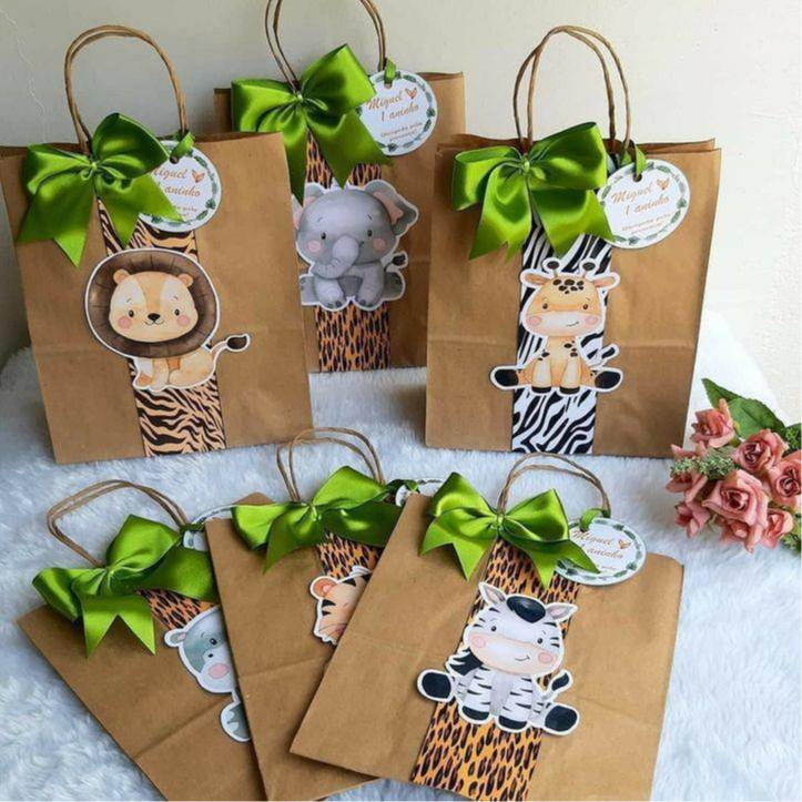 Sacola Kraft Personalizada Safari Shopee Brasil