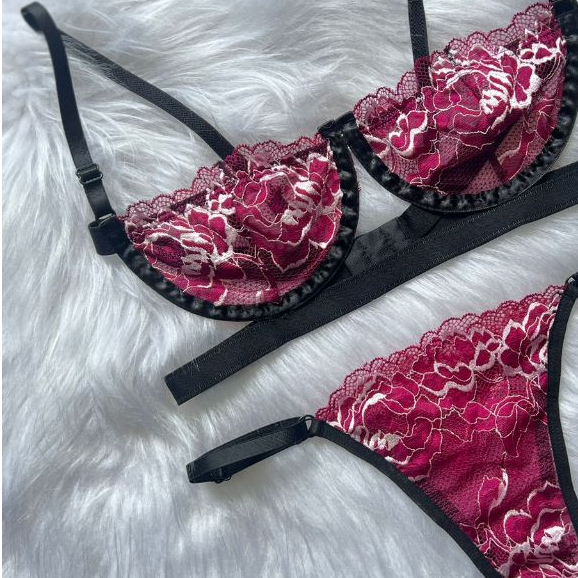 Conjunto Lingerie Sexy Gringa Suti Meia Ta A Aro E Calcinha