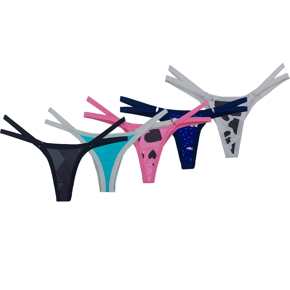Kit 5 Tangas Duas Tiras Sue Lingerie Sexy Fio Shopee Brasil
